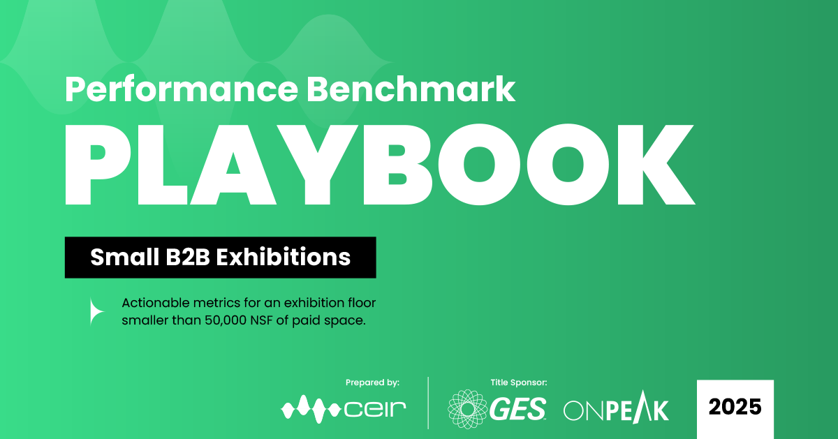CEIR Performance Benchmark Playbook for Small B2B Exhibitions Cover